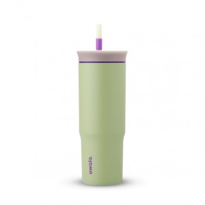24oz Water Bottle Owala Tumbler Stainless Steel Hip Cactus | COLOMBIA 7582BW