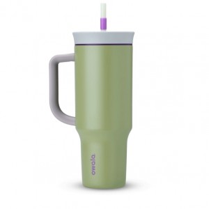 40oz Water Bottle Owala Tumbler Stainless Steel Hip Cactus | COLOMBIA 3278QA