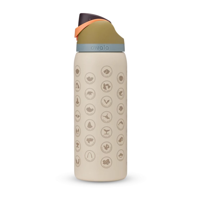 32oz Water Bottle Owala FreeSip® Great American Road Trip Stainless Steel On the Road Again | COLOMBIA 9136WZ