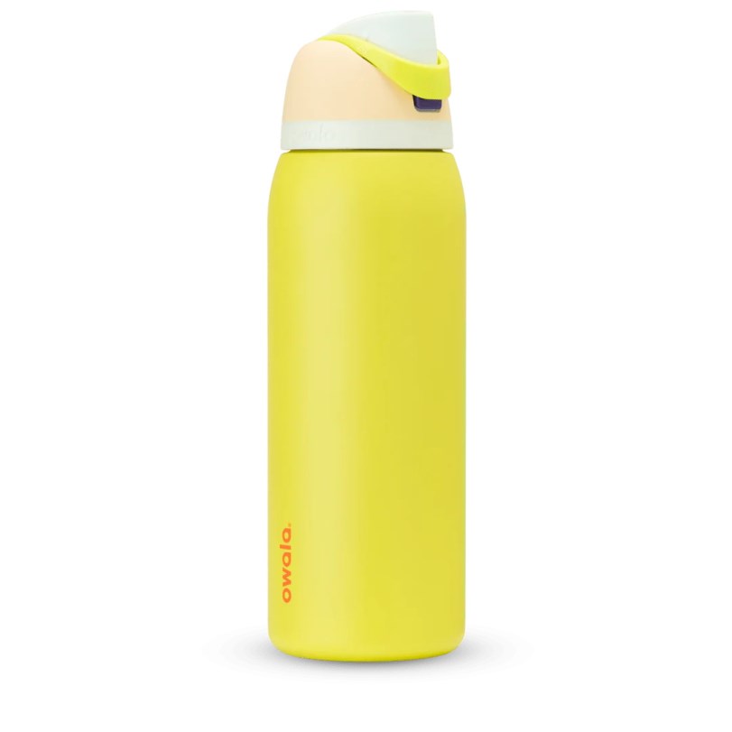 40oz Water Bottle Owala FreeSip® Stainless Steel Limón | COLOMBIA 1346ZP